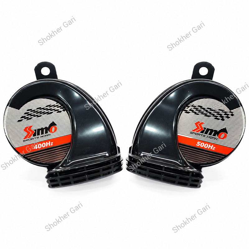 Car Dual Tone Sports Horn 400Hz 500Hz Powerful Loud Sound Set