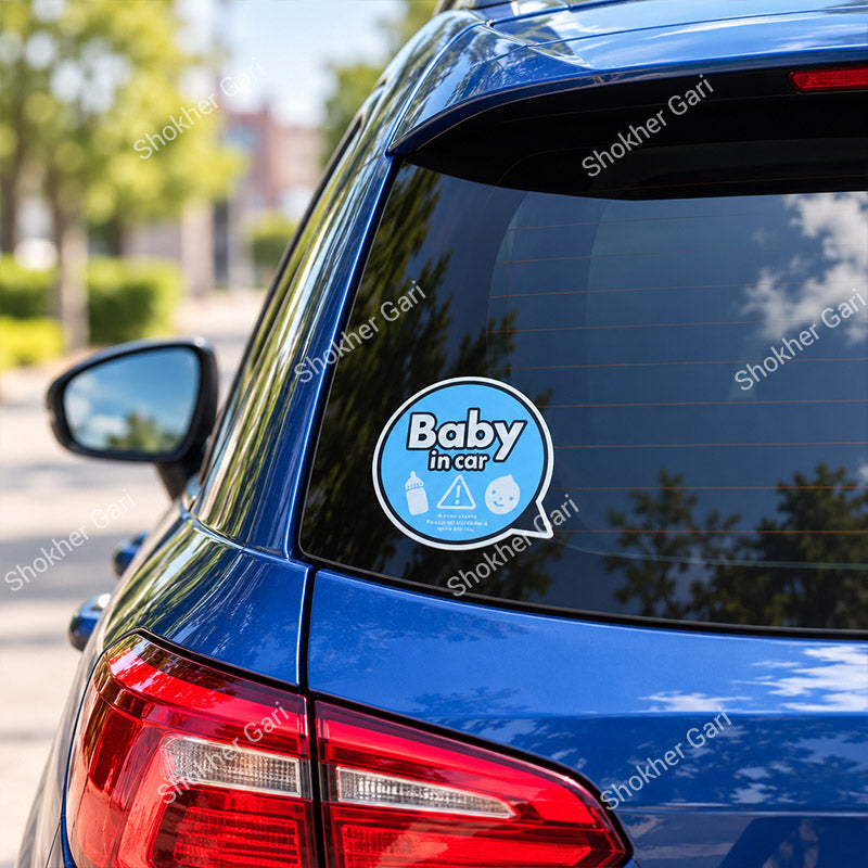 Car Baby on Board Warning Sticker for Rear Window and Glass