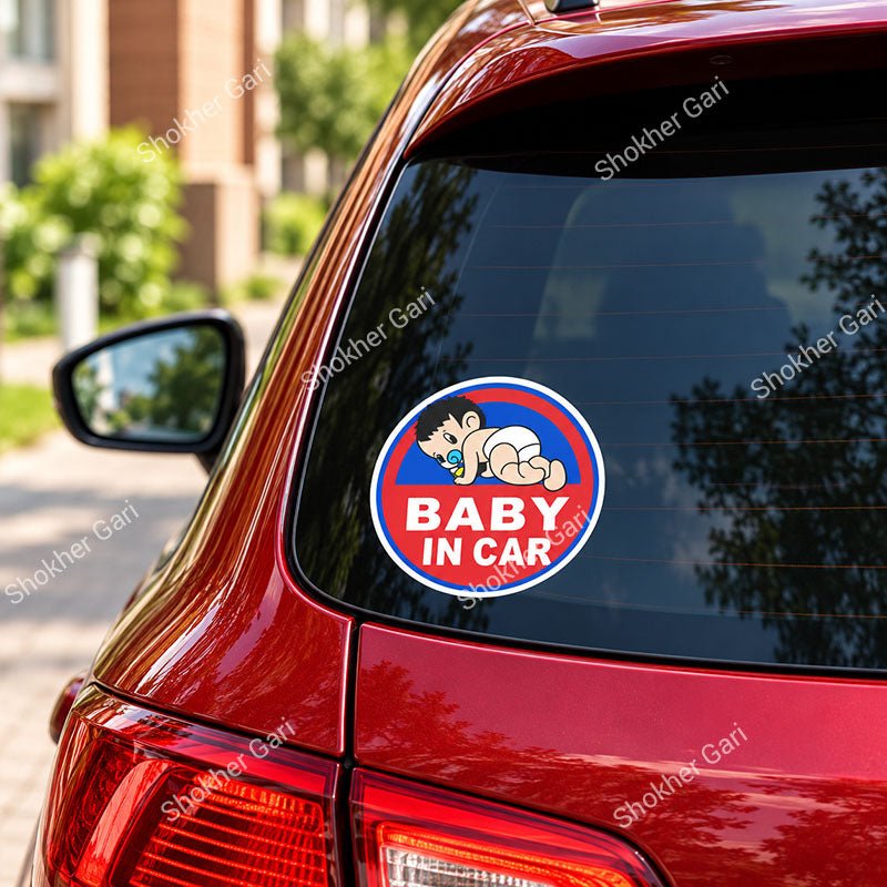 Car Baby on Board Warning Sticker for Rear Window and Glass