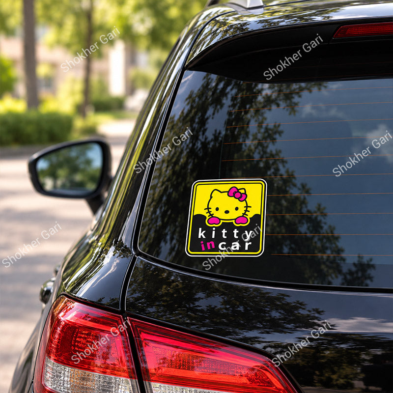 Car Baby on Board Warning Sticker for Rear Window and Glass