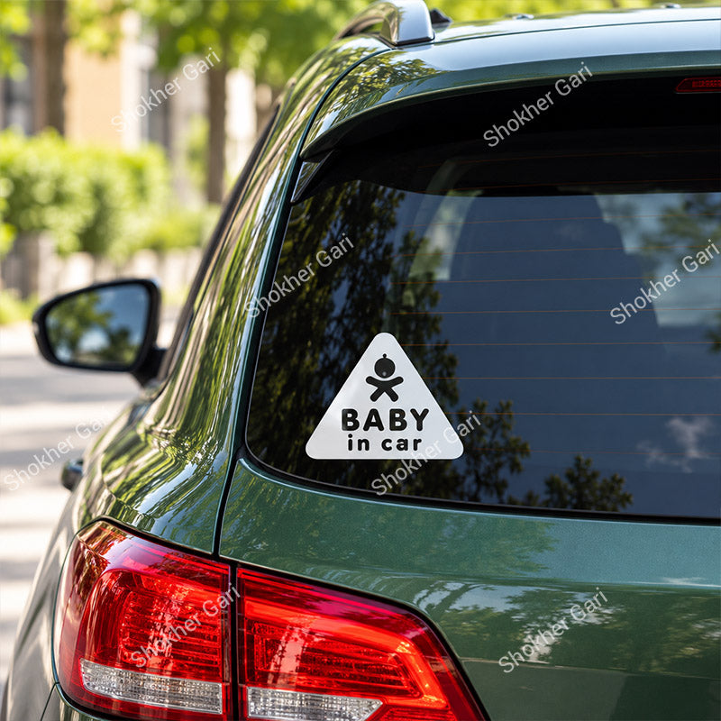 Car Baby on Board Warning Sticker for Rear Window and Glass