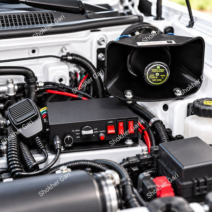Car VIP 300W Siren Horn With Wired Microphone And PA Speaker
