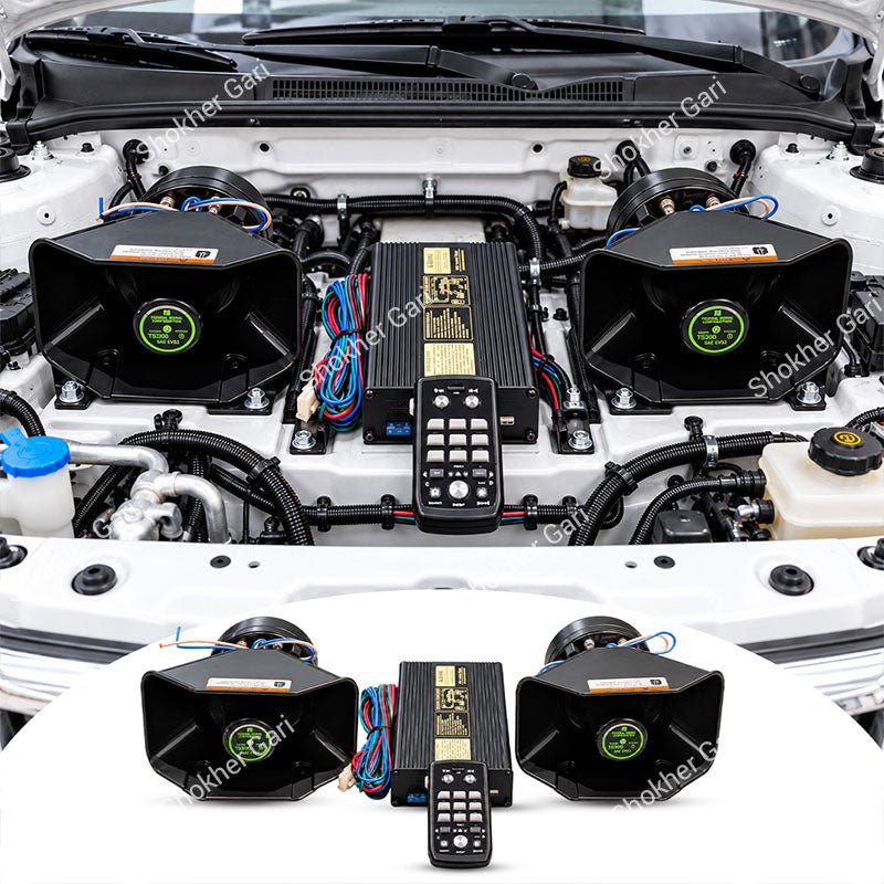 Car VIP 400W Powerful Dual Horn Speaker with Remote Control