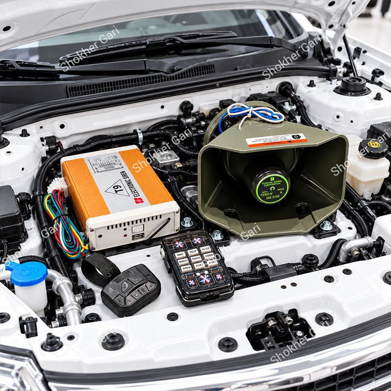 Car VIP 300W Premium Electronic Siren Horn with Remote System