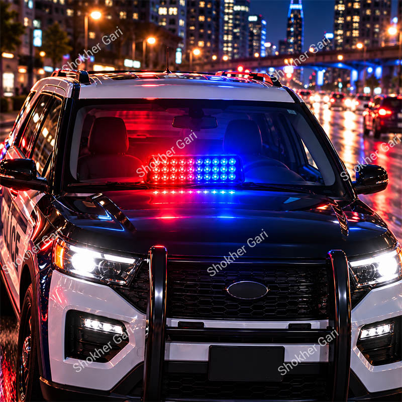 Car N27 Red Blue LED Strobe Emergency Warning Light
