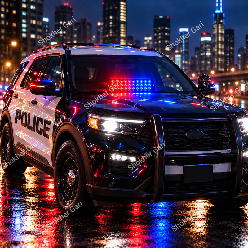 Car N27 Red Blue LED Strobe Emergency Warning Light