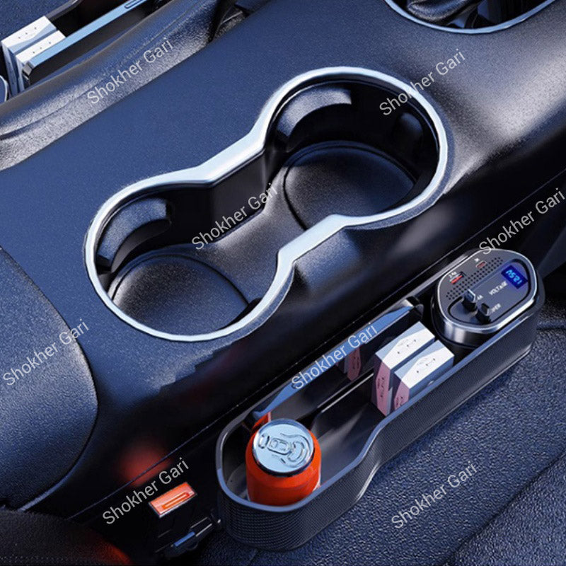 Car Seat Gap Filler Organizer with Wireless Charging Station 1pcs