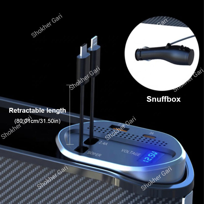 Car Seat Gap Filler Organizer with Wireless Charging Station 1pcs