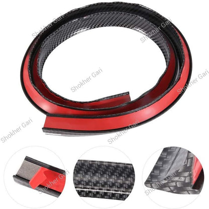 Car Carbon Fiber Wheel Arch Eyebrow Fender Flare Protector 2Pcs Set