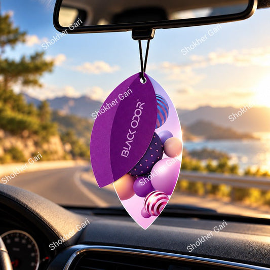 Car Black Odor Hanging Air Freshener Assorted Scent Freshener BO-06