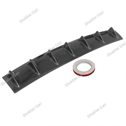 Car Universal Rear Bumper Spoiler Diffuser Fin Kit