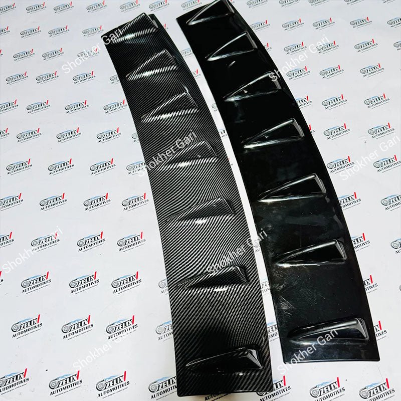 Car Universal Rear Bumper Spoiler Diffuser Fin Kit
