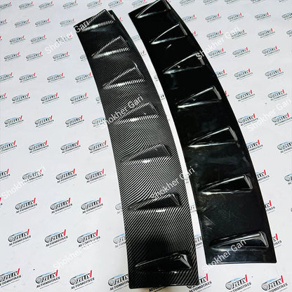 Car Universal Rear Bumper Spoiler Diffuser Fin Kit