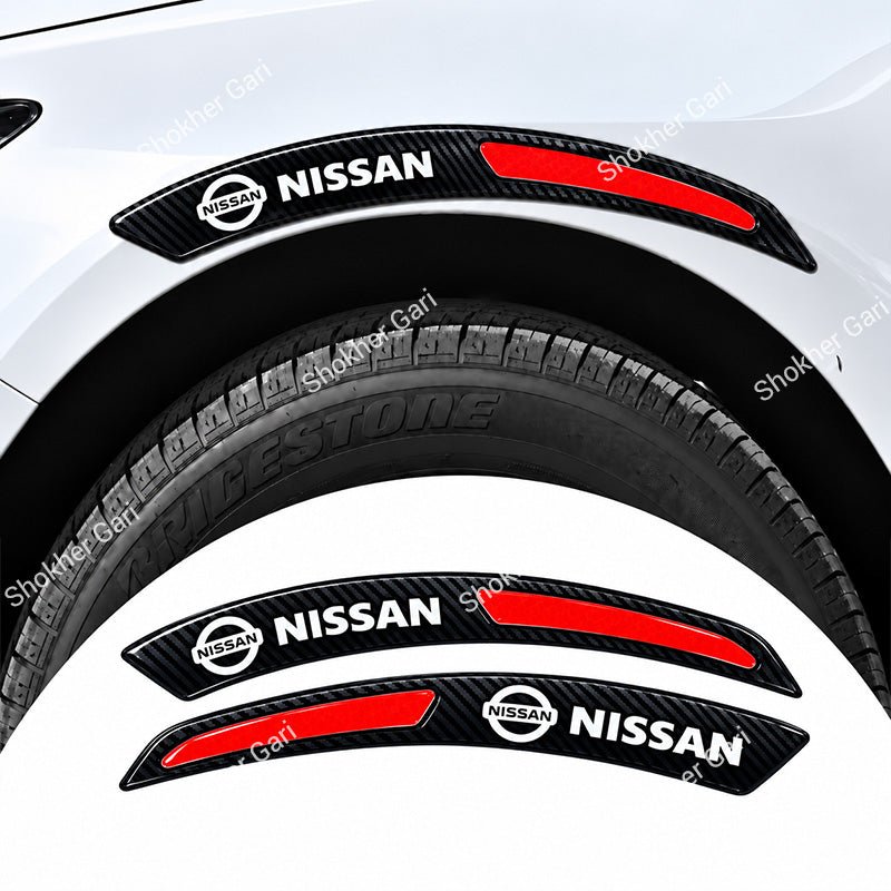 Car Fender Eyebrow Carbon Fiber Style Reflective Protector