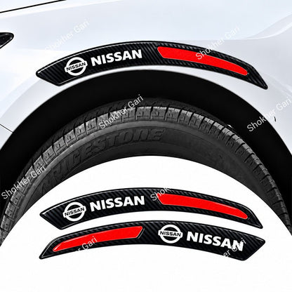 Car Fender Eyebrow Carbon Fiber Style Reflective Protector