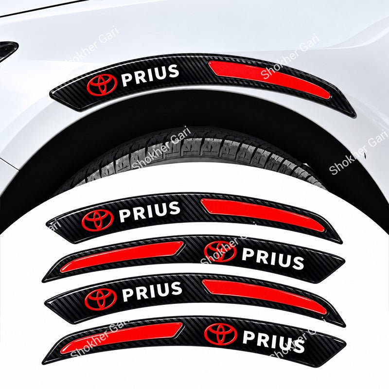 Car Fender Eyebrow Carbon Fiber Style Reflective Protector