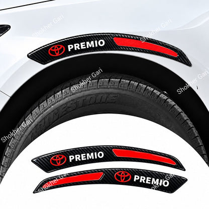 Car Fender Eyebrow Carbon Fiber Style Reflective Protector