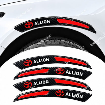 Car Fender Eyebrow Carbon Fiber Style Reflective Protector