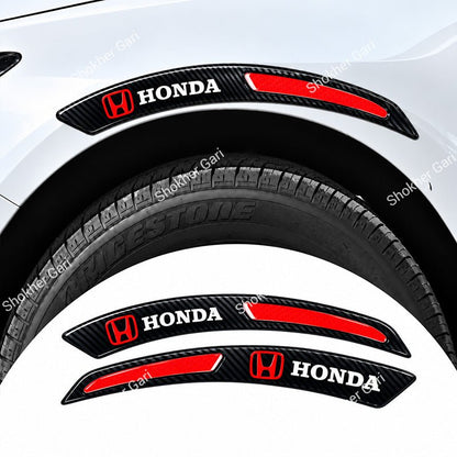 Car Fender Eyebrow Carbon Fiber Style Reflective Protector