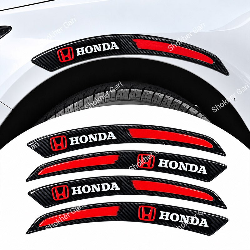 Car Fender Eyebrow Carbon Fiber Style Reflective Protector