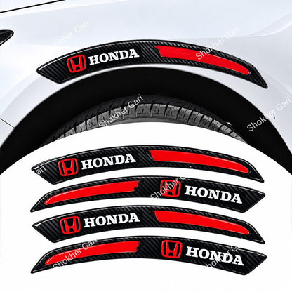 Car Fender Eyebrow Carbon Fiber Style Reflective Protector