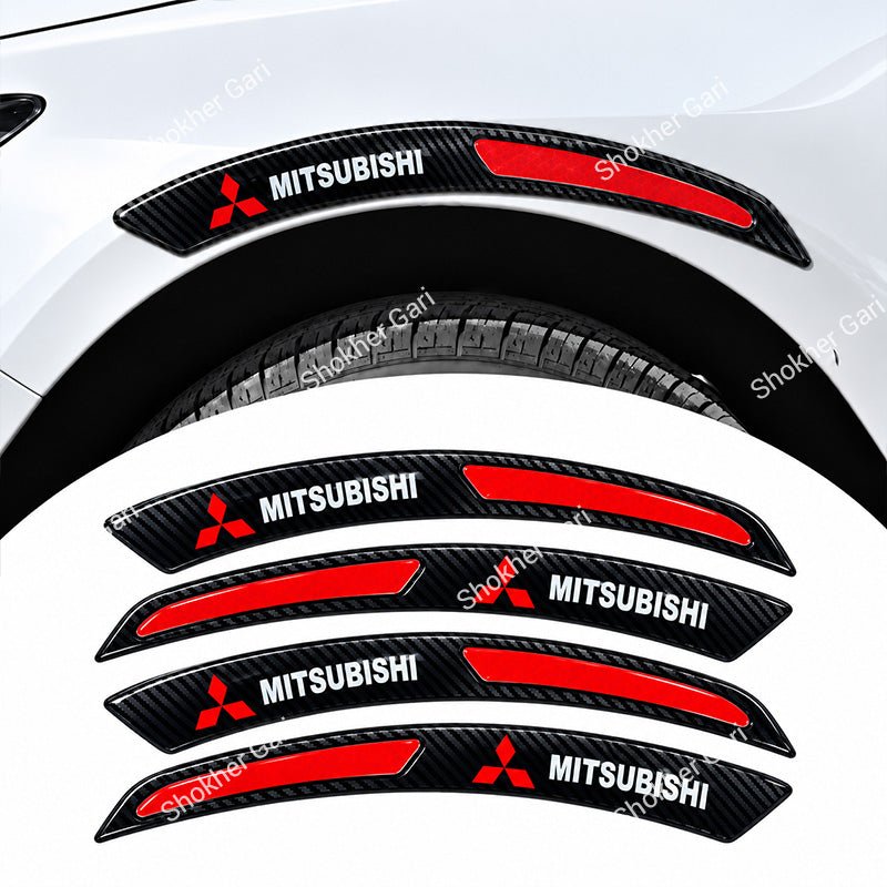 Car Fender Eyebrow Carbon Fiber Style Reflective Protector