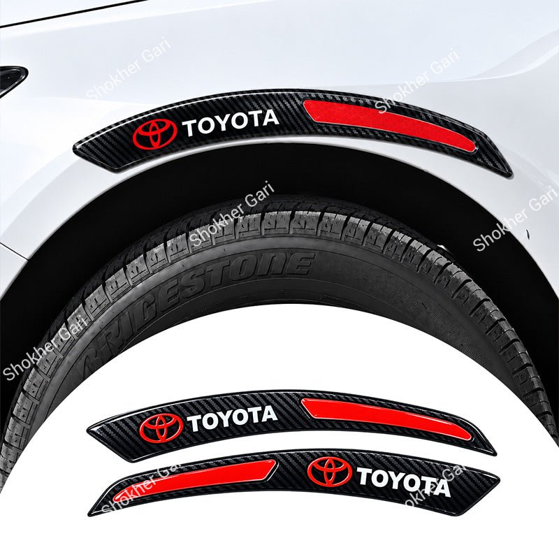 Car Fender Eyebrow Carbon Fiber Style Reflective Protector