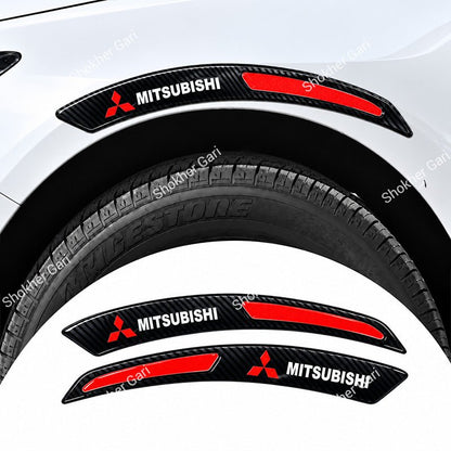 Car Fender Eyebrow Carbon Fiber Style Reflective Protector