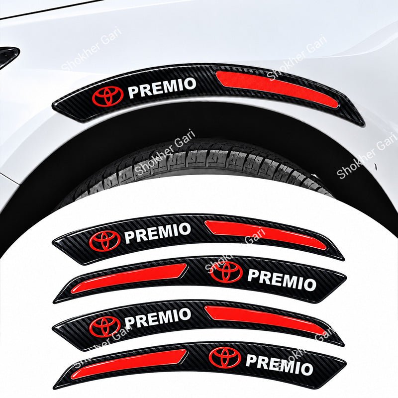 Car Fender Eyebrow Carbon Fiber Style Reflective Protector