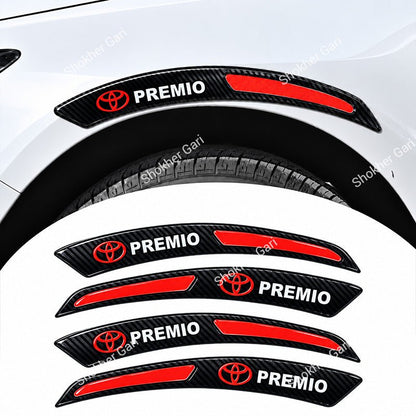 Car Fender Eyebrow Carbon Fiber Style Reflective Protector