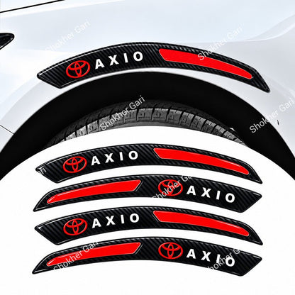 Car Fender Eyebrow Carbon Fiber Style Reflective Protector