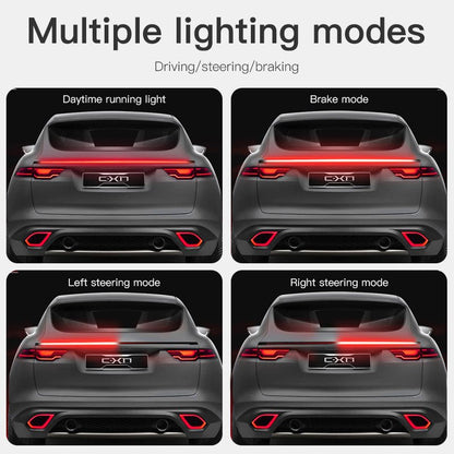 Universal Carbon Fiber Car Led Stream Light Spoiler
