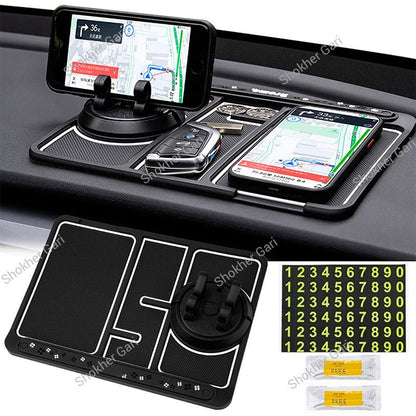 4 in 1 Mobile Mat Universal 360° Rotating Car Phone Holder