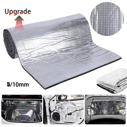 Car Heat and Sound Proofing Insulation Foam - Waterproof &amp; Fire Resistant (140*100 cm))
