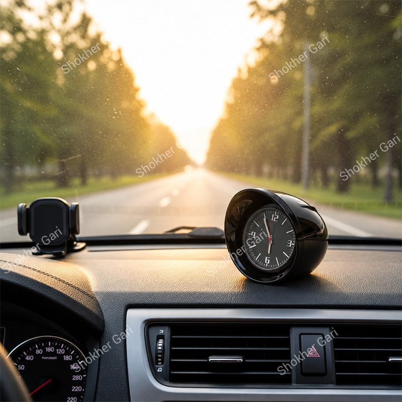 Carbon Fiber Clock for Car Dashboard