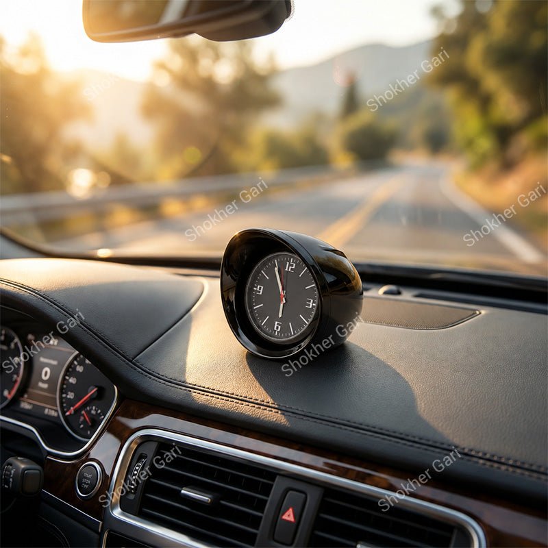 Carbon Fiber Clock for Car Dashboard