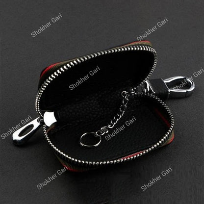 Pu Leather Remote and keychain for Luxurious Car