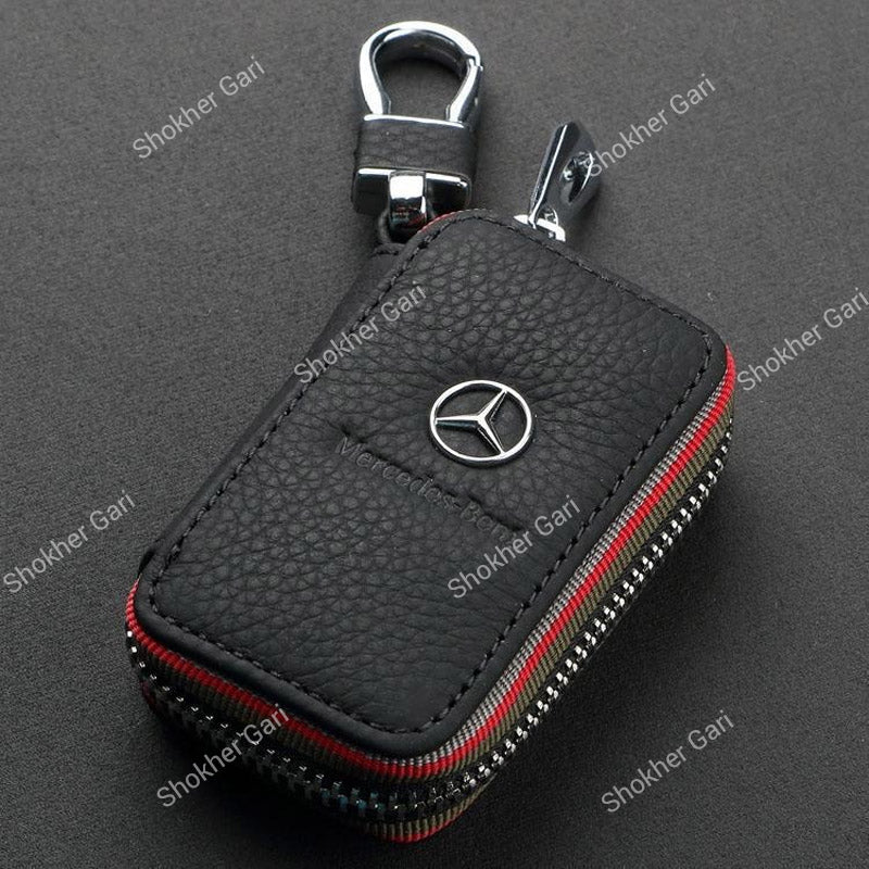 Pu Leather Remote and keychain for Luxurious Car
