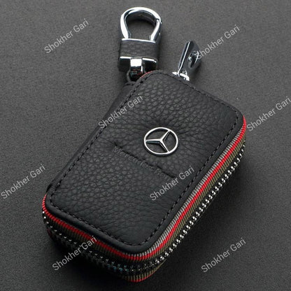 Pu Leather Remote and keychain for Luxurious Car