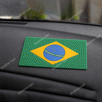 Slip-resistant car dash mat- Non-slip dashboard pad for safe travel