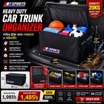 Car Trunk Organizer- Heavy Duty Car Trunk storage