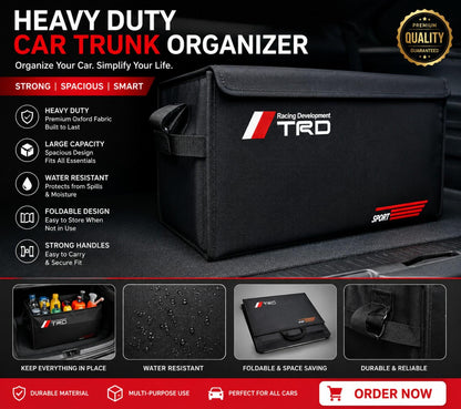 Car Trunk Organizer- Heavy Duty Car Trunk storage