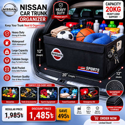 Car Trunk Organizer- Heavy Duty Car Trunk storage