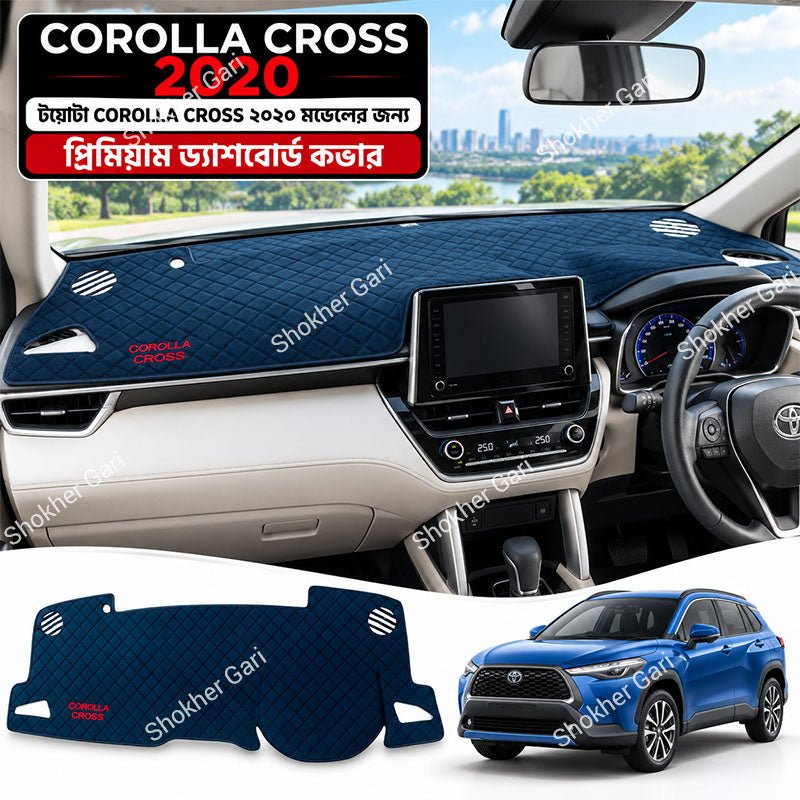 M/Y 5D Car Dashboard Mat with Premium Red and Black Check Pattern for Stylish Car Interior