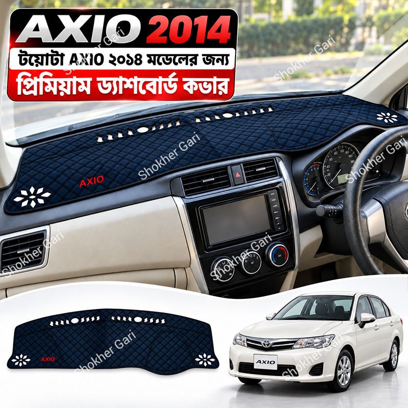 M/Y 5D Car Dashboard Mat with Premium Red and Black Check Pattern for Stylish Car Interior