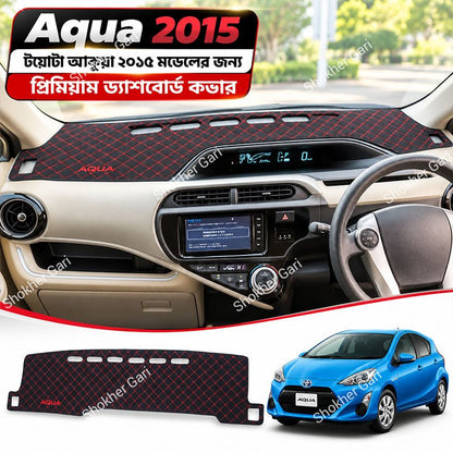 M/Y 5D Car Dashboard Mat with Premium Red and Black Check Pattern for Stylish Car Interior