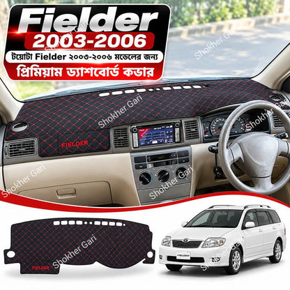 M/Y 5D Car Dashboard Mat with Premium Red and Black Check Pattern for Stylish Car Interior