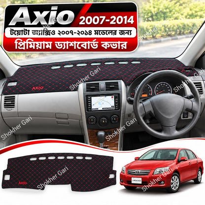 M/Y 5D Car Dashboard Mat with Premium Red and Black Check Pattern for Stylish Car Interior