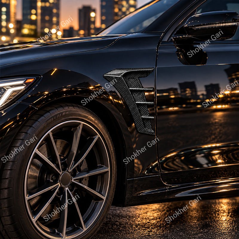 2x Carbon Fiber Look Car Side Fender
