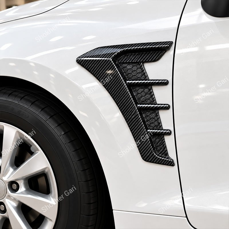 2x Carbon Fiber Look Car Side Fender